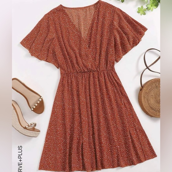 Surplice Neck A-line Dress - Picture 3 of 3